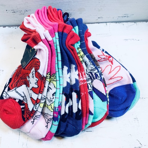 Disney Princess Ankle Socks 10 Pairs - Picture 12 of 12